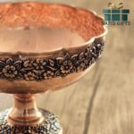 آجیل خوری مسی طرح گلبرگ ساخت زنجان - Image 2