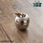 قندان کروم طرح سیب سایز کوچک ( چکشی ساخت زنجان ) - Image 2