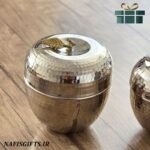 قندان سیب کروم طرح رهام در 2 سایز ( چکشی ) - Image 3