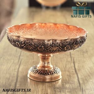 میوه خوری مسی طرح گلبرگ ساخت زنجان