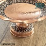 َشیرینی خوری مسی طرح گلبرگ ساخت زنجان - Image 2