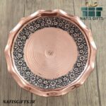 شیرینی خوری مسی طرح گلبرگ ساخت زنجان