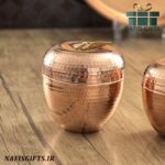 قندان سیب مسی طرح رهام در 2 سایز ( چکشی و رنگ ثابت ) - Image 2