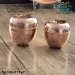 قندان سیب مسی طرح رهام در 2 سایز ( چکشی و رنگ ثابت )