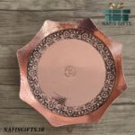 سینی مسی طرح ماهگل | جلوه‌ای اصیل از هنر مس زنجانی - Image 3